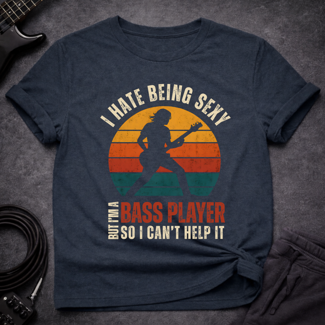 Sexy Bassist Retro T-Shirt