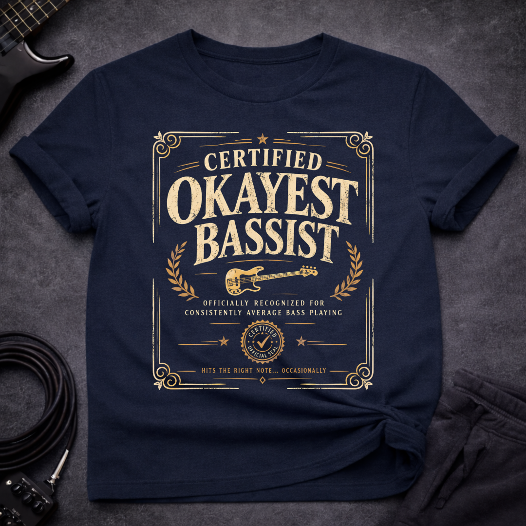 Certified Okayest Bassist T-Shirt