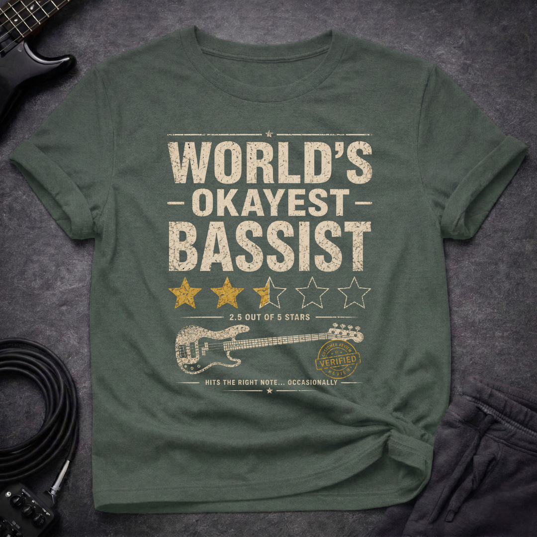 Verified Okayest Bassist T-Shirt