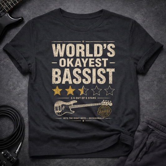 Verified Okayest Bassist T-Shirt