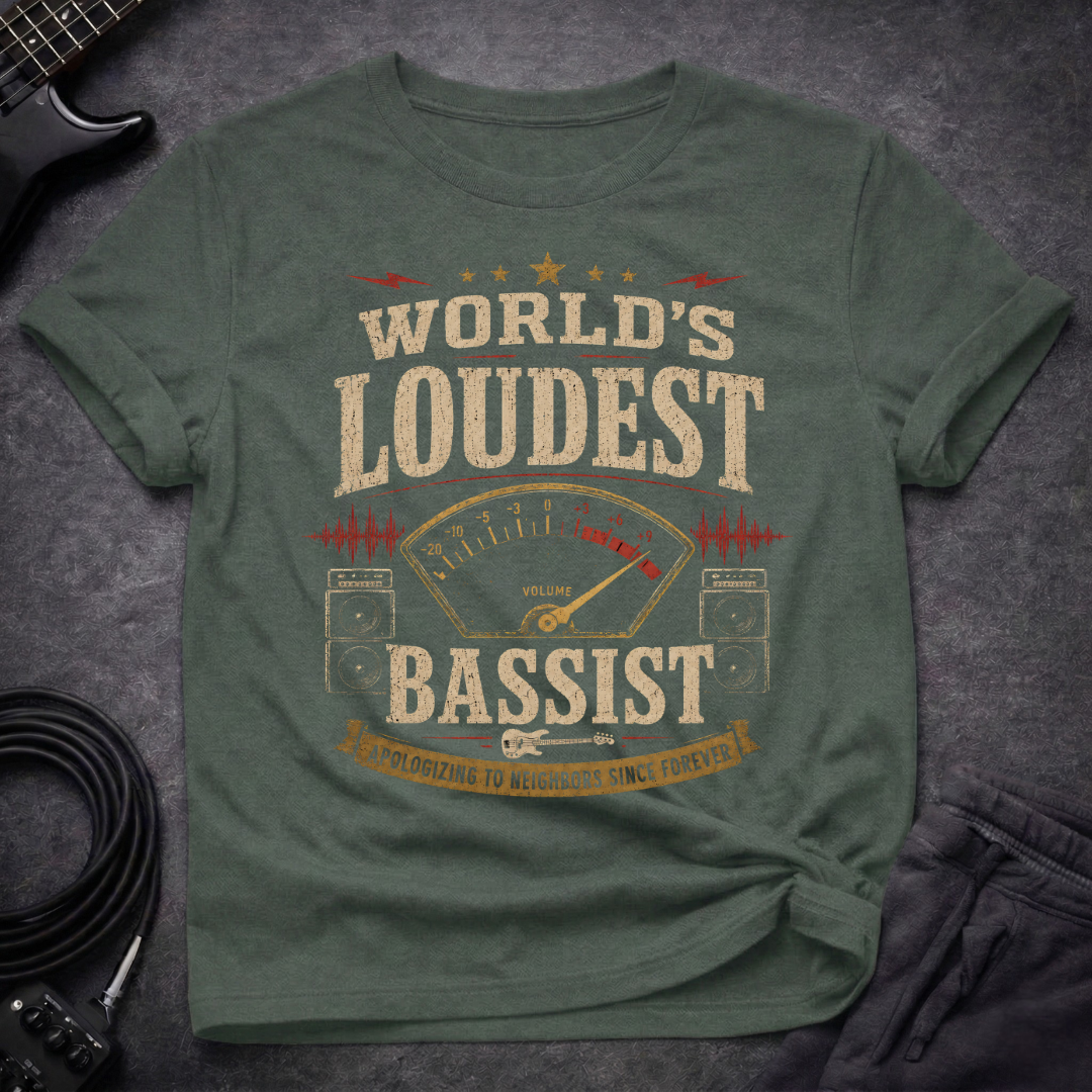 Worlds Loudest Bassist T-Shirt