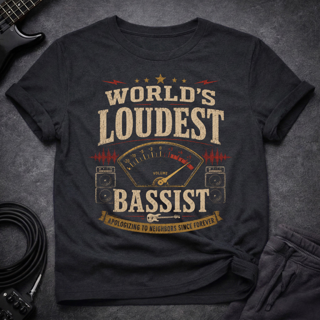 Worlds Loudest Bassist T-Shirt