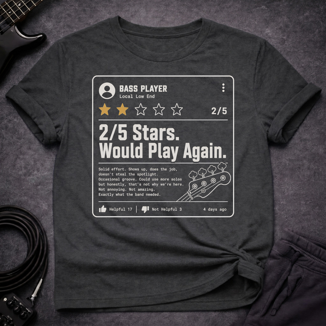 Bass Player Review T-Shirt
