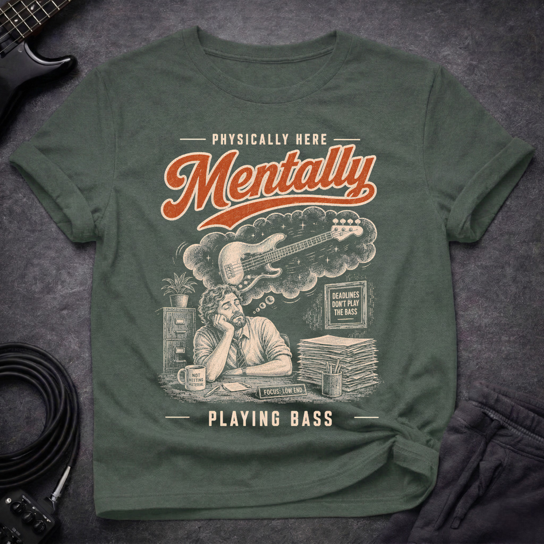 Mentally Playing Bass T-Shirt