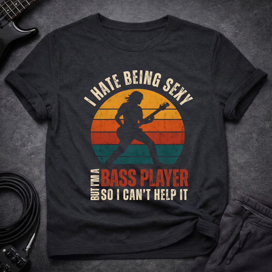 Sexy Bassist Retro T-Shirt