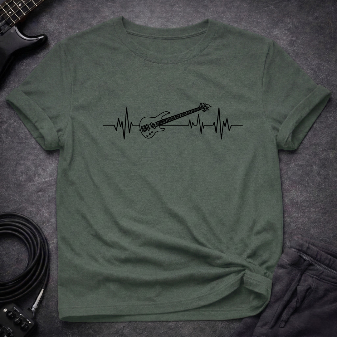 Bass Guitar ECG T-Shirt