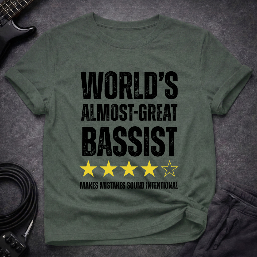 World's Almost-Great Bassist T-Shirt
