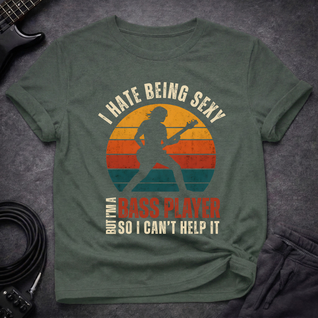 Sexy Bassist Retro T-Shirt