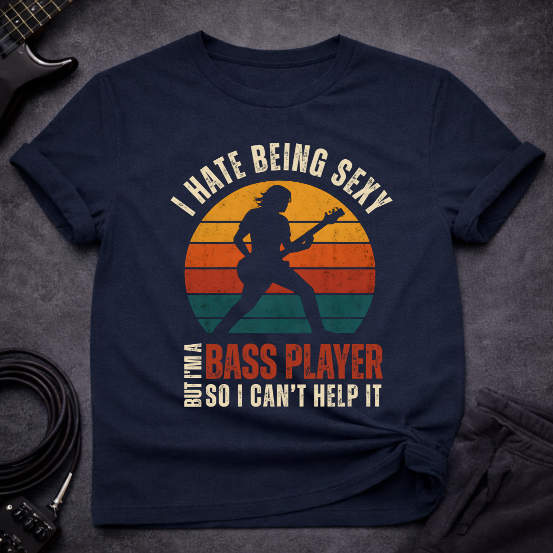 Sexy Bassist Retro T-Shirt