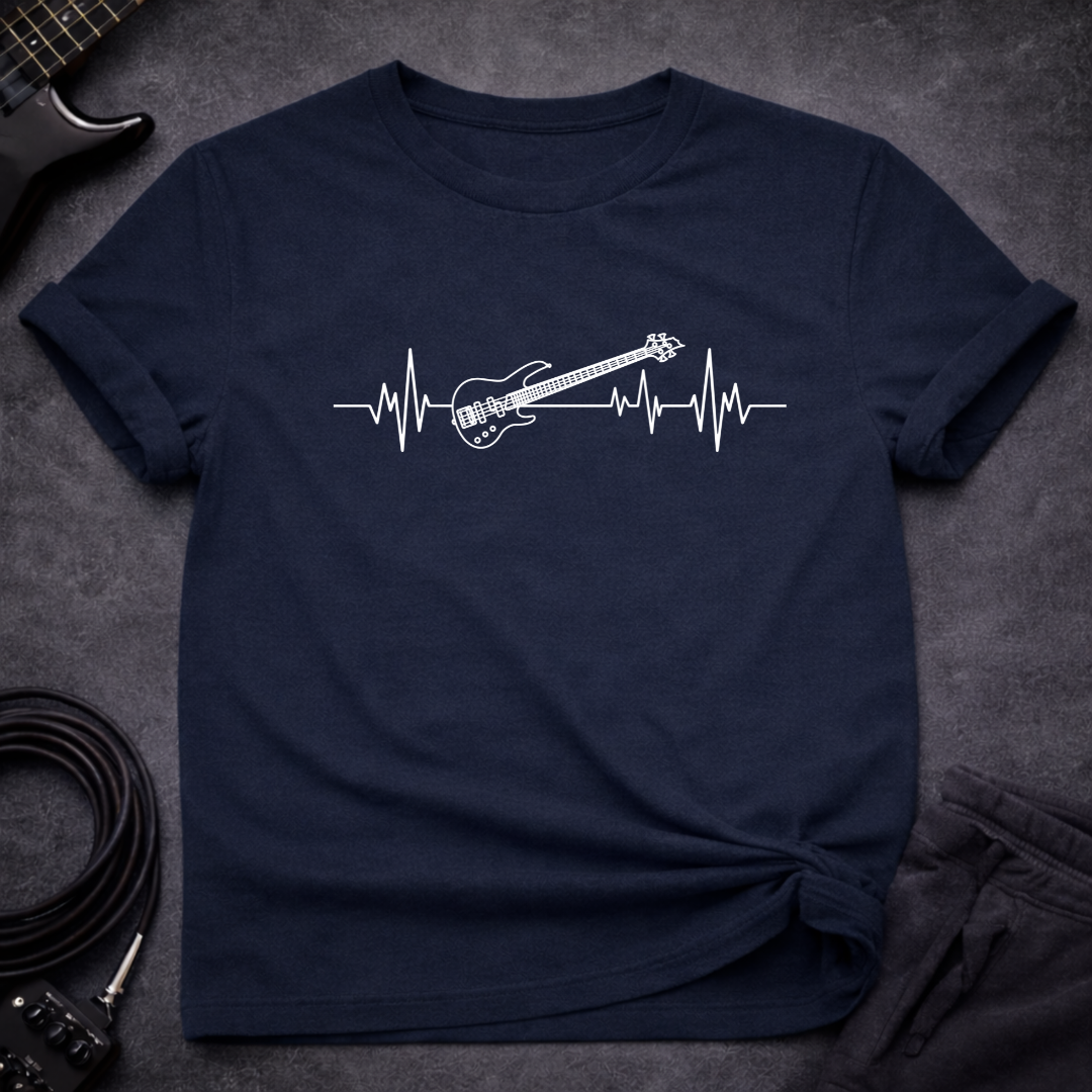 Bass Guitar ECG T-Shirt