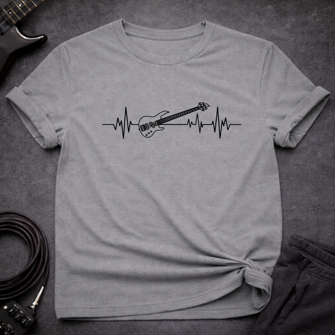 Bass Guitar ECG T-Shirt