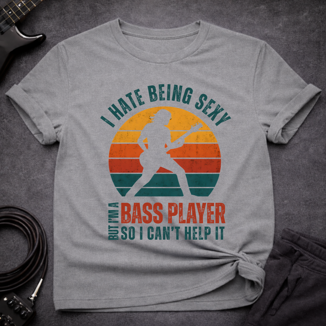 Sexy Bassist Retro T-Shirt