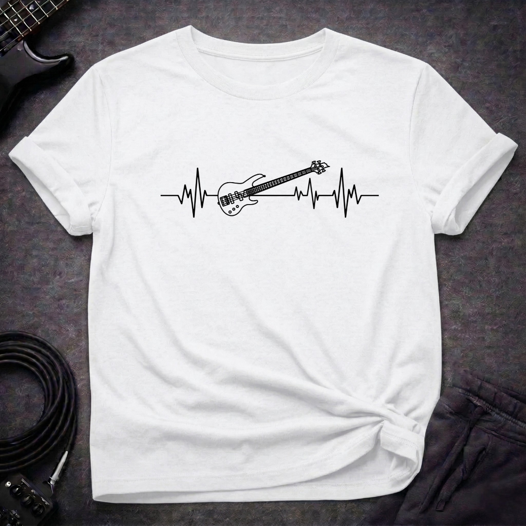 Bass Guitar ECG T-Shirt