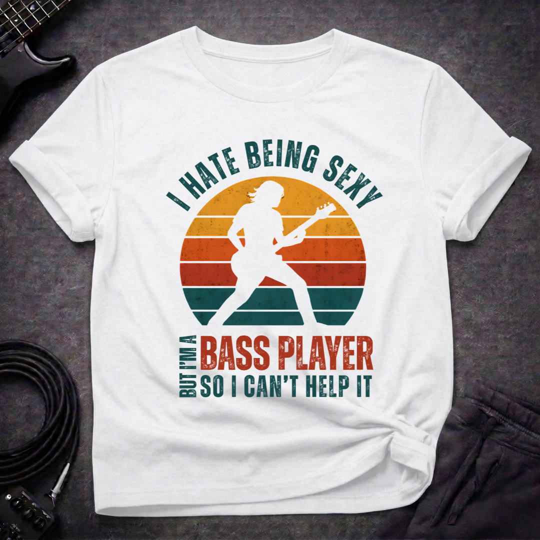 Sexy Bassist Retro T-Shirt